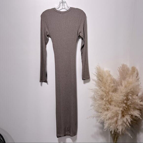 REVOLVE LNA Tenley Cut Out Midi Dress Size S in Coco Bean NWT - Picture 6 of 11